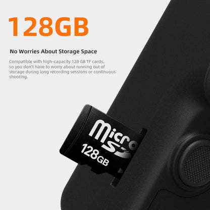 CE FCC Rohs DJ01 HD 360° Rotating All Around Shooting Action & Sports Camera with Fill Light Support Max 128GB Memory Action Cam