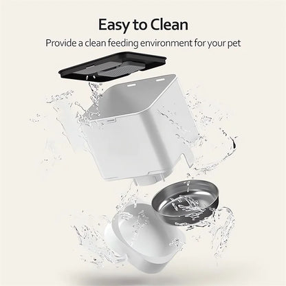 6L Smart Pet Dog Feeder Automatic Pet Feeding Supplies Timing Pet Dry Food Dispenser Timed Cat Feeders