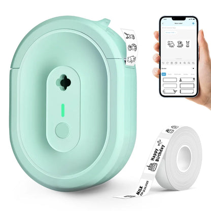 Portable Mini Printer Wireless bluetooth Connection Thermal Label Printer Sticker Machine Suitable for Family Life Office Work