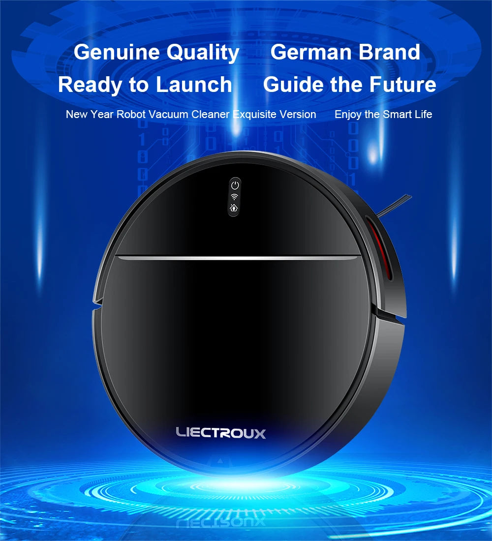 Liectroux M7S Robot Vacuum Cleaner,Smart Dynamic Navigation,4000Pa,Wet Mop,WiFi,Silent,Work with Alexa & Google Home
