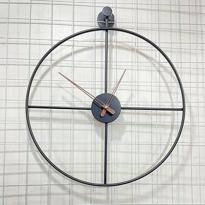 58*50CM Modern Simple Clock Iron Art Big Clock  for Living Room Wall Light Luxury Creative Silent Wall Clock Home Decor