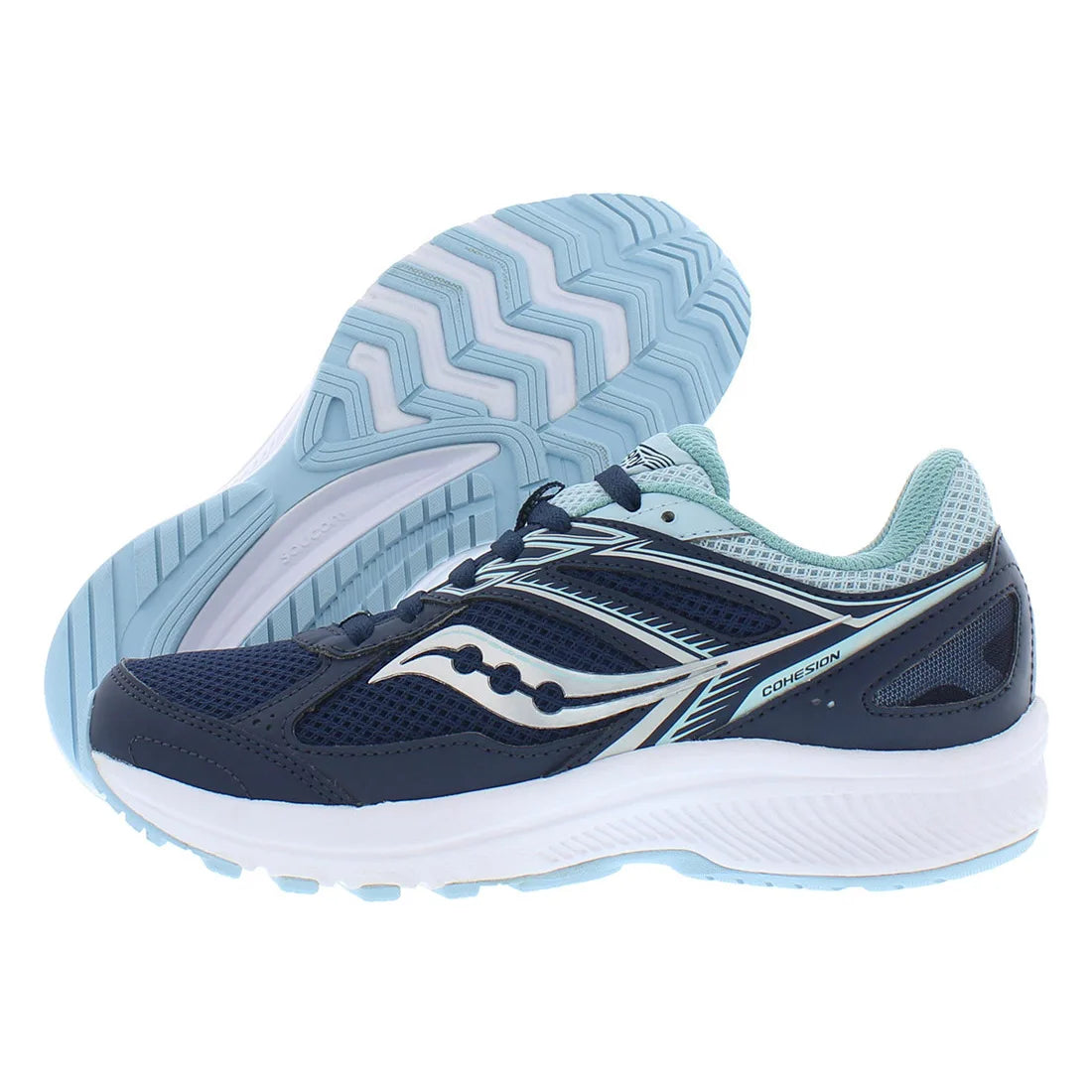 Saucony Cohesion 14 Womens Running Shoes Navy/Light Blue | Model S106283 | 100% Authentic