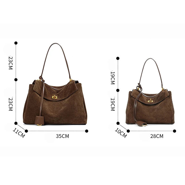 Women Bags Manufacturer Bags Luxury Genuine Leather Suede Tote Bag Custom Popular Women Shoulder Bag Handbag Trendy Hand Bag