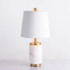 Modern Light Luxury Simple Living Room Coffee Table Bedroom Office Exhibition Hall White Marble Table Lamp
