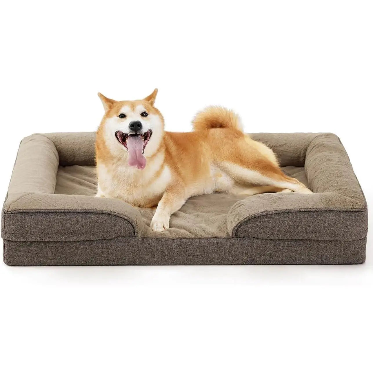 Large 5W+ Monthly Sold Orthopedic Dog Bed with Washable Removable Cover Supportive Foam for Big Dogs Made in China