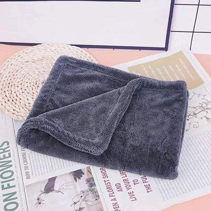 60*90cm 1200 GSM Edgeless Microfiber Car Drying Towel Excellent Water Take Ability Large