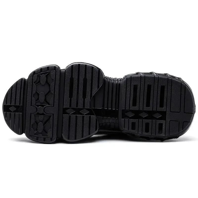 Rotating Button Mens Safety Shoes Steel Toe Smash Puncture Proof Man Work Shoes Protection Sneakers Wear-resistant Shoes for Men