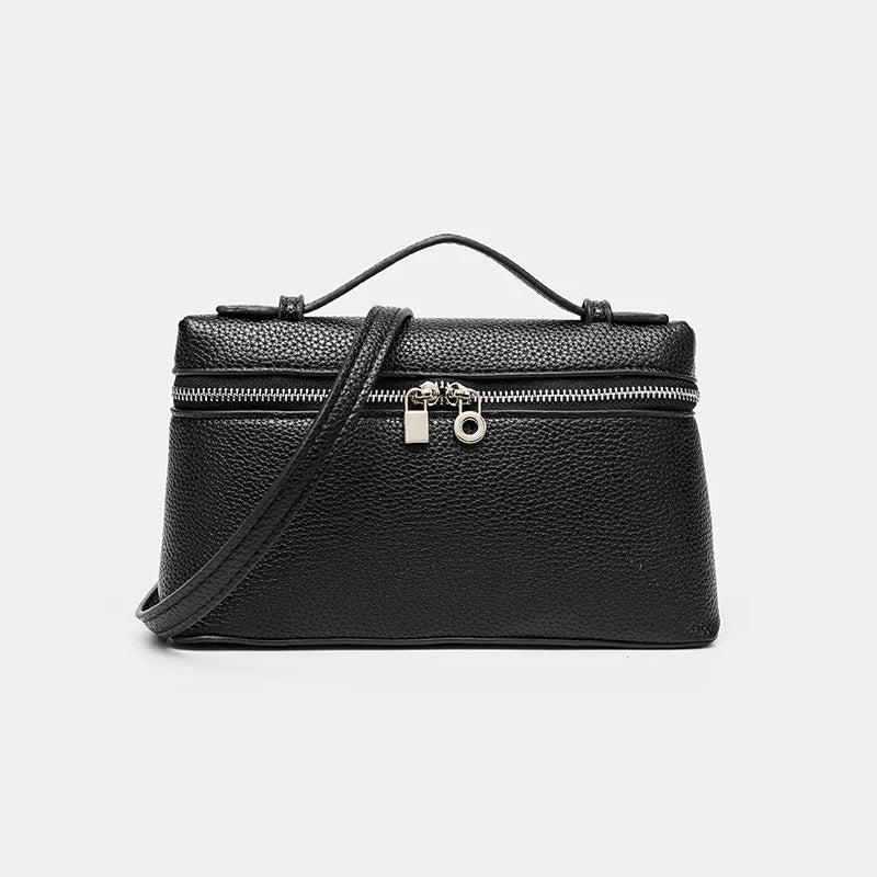 Factory Outlet 2025 New LP Bag L19 Lunch Box Single Zipper PU Small Shoulder Crossbody Portable Simple Fashion Gigi Same Style