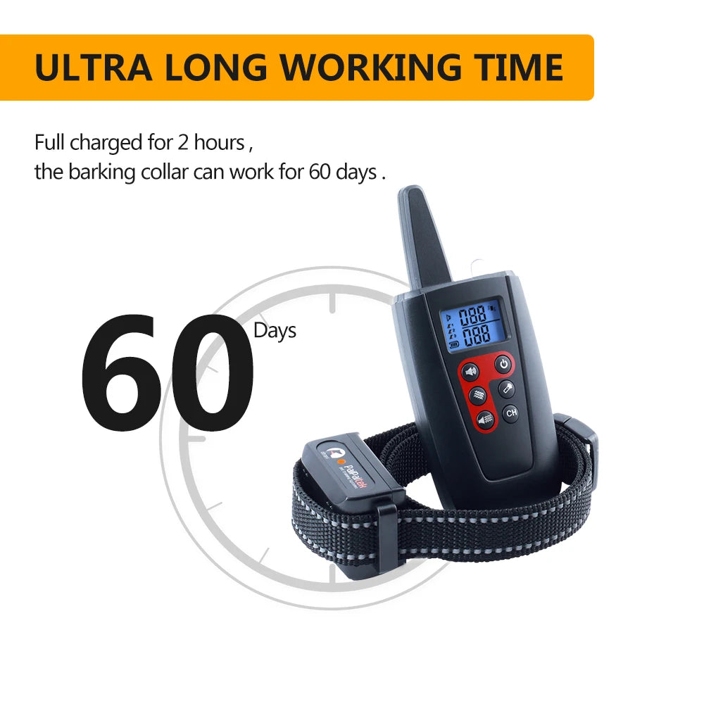Hot Pet Training Collar Long Range Remote Control Pet Electric Shock Vibrate Behavior Dog Collar