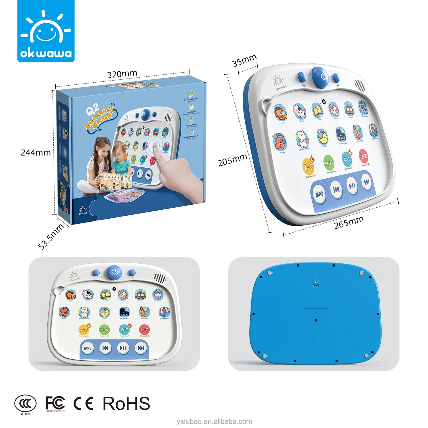 Hotsale Product Kids Early Learning Laptop Activities Sight Words Story Music Machine Children Educational Cognitive