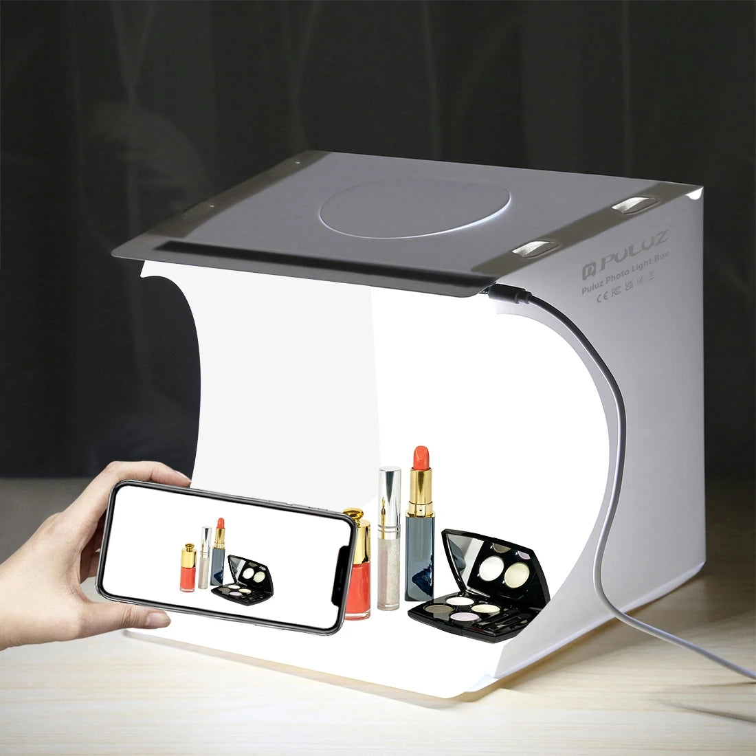 Hot Selling With Back White Backdrops PULUZ 20cm Mini Portable Photo Studio Box Kit Lighting Studio Shooting Box