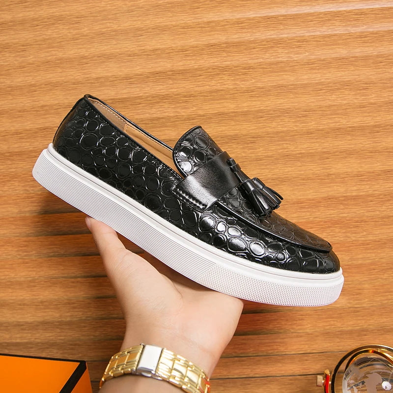2025 New Fashion Office Footwear Men's Casual Dress Shoes Bulk Genuine Leather Formal Walking Style Shoes