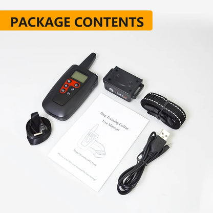 Hot Pet Training Collar Long Range Remote Control Pet Electric Shock Vibrate Behavior Dog Collar