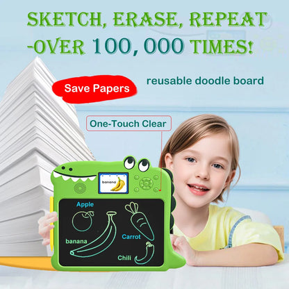 Learning and Practice Machine, Literacy English Drawing Board, Multi-functional Learning Machine for Young Children