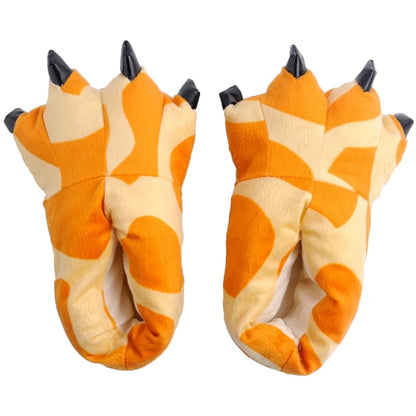 Kids Dinosaur Slippers - Cozy Animal Paw House Shoes for Boys & Girls | Cartoon Stitch Design