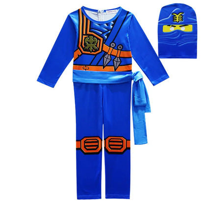Leg Kids Ninja Cosplay Costume 3 Jumpsuit Set Halloween and Christmas Party Costume Street Costume Ninja
