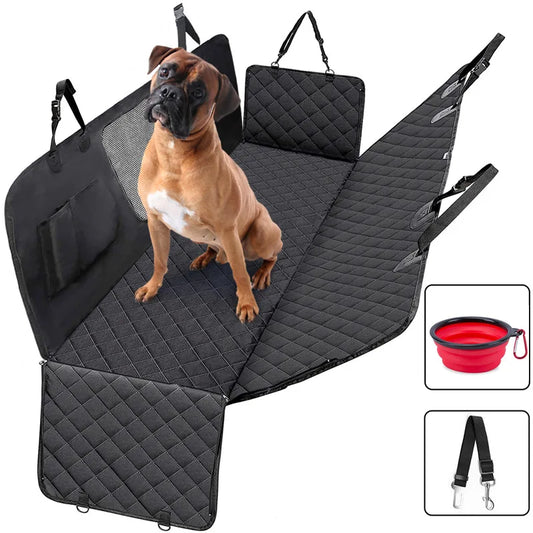 Prodigen Dog Car Seat Cover Waterproof Pet Travel Dog Carrier Hammock Car Rear Back Seat Protector Mat Safety Carrier for Dogs