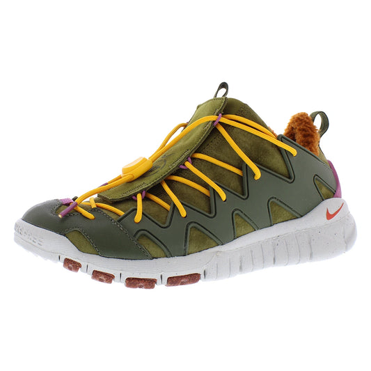 Free Crater N7 Unisex Running Shoes in Olive Flak/Habanero Red with Free Trail Boot