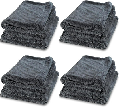 60*90cm 1200 GSM Edgeless Microfiber Car Drying Towel Excellent Water Take Ability Large