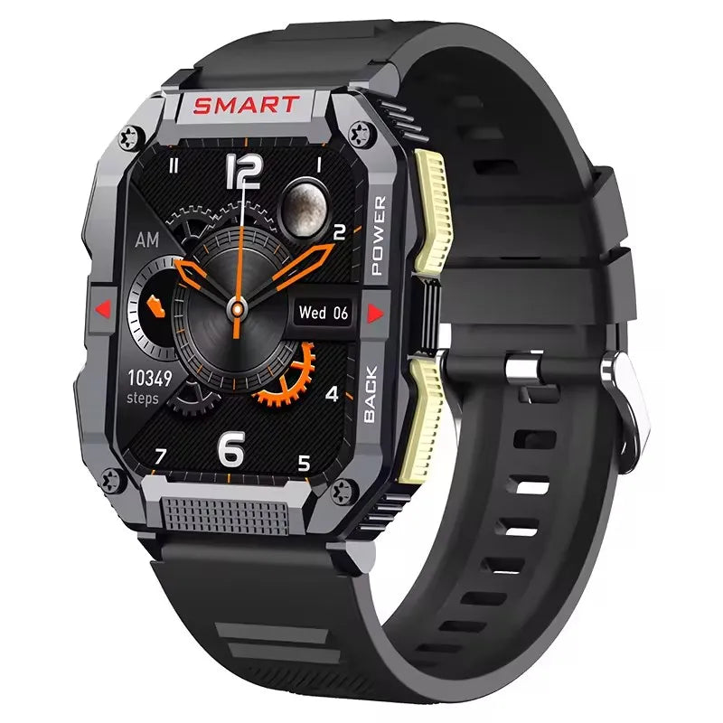 Yk01 Hd 1.83 Inch Ips Screen All Day Heart Rate Detection Bt Sports Smartwatch Multi-language Push 300 Mah Battery Smart Watch