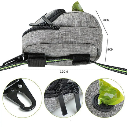 Pet Poop Bags Dispenser Dog Treat Pouch Portable Dog Training Bag Outdoor Travel Dog Poop Bag Durable Pet Accessories