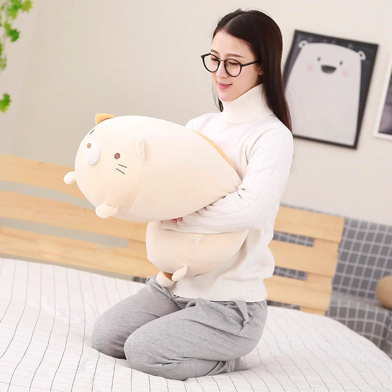 90cm Soft Animal Cartoon Corner Bio Pillow Cushion Cute Dog Cat Dinosaur Pig Unicorn Plush Toy Stuffed Lovely Kid Birthyday Gift