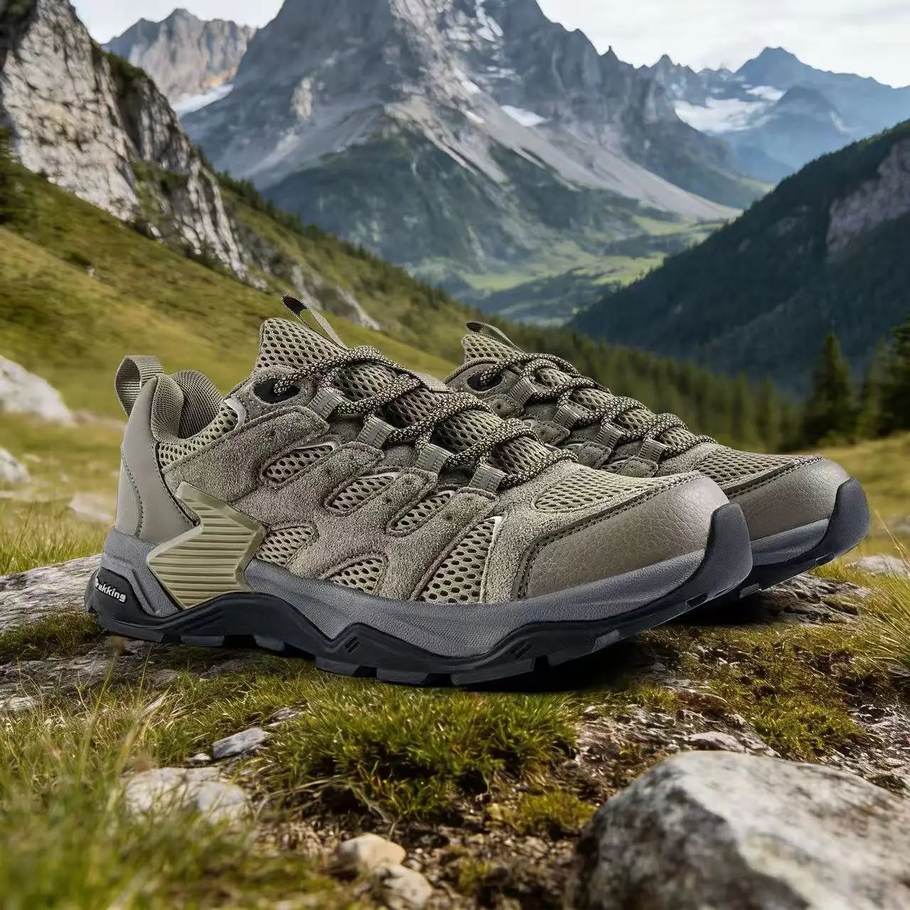 Hot Seller Lightweight Low-Cut Hiking Shoes for Men Breathable Waterproof Outdoor Sneakers for Walking Travel & Summer Trekking