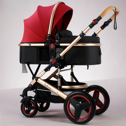 Purorigin Pram for Babies Factory Cheap Price 4 Wheels Light Weight Foldable 2 in 1Baby Stroller Baby Carrier  Newborn