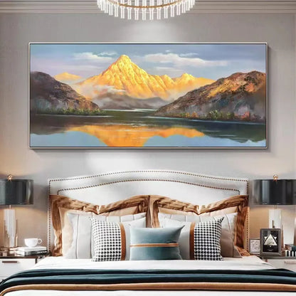 European Style Hand Painted Landscape Custom Oil Painting Canvas Wall Art for Home Decor
