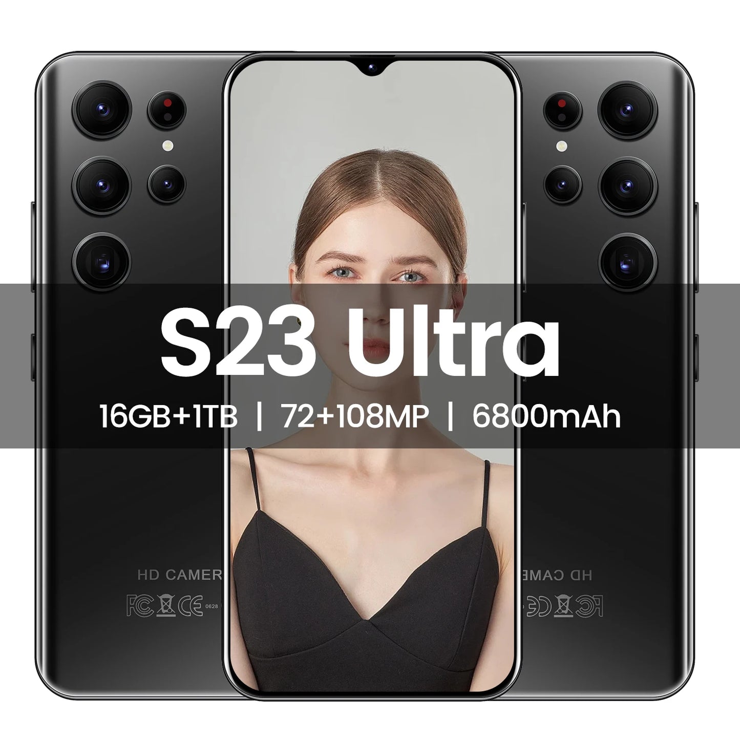 2023 New 3g 4g 5g Android Cell Phone Celular Low Price Telephone S23 Ultra 1TB 7.2 Inch Smart Phone