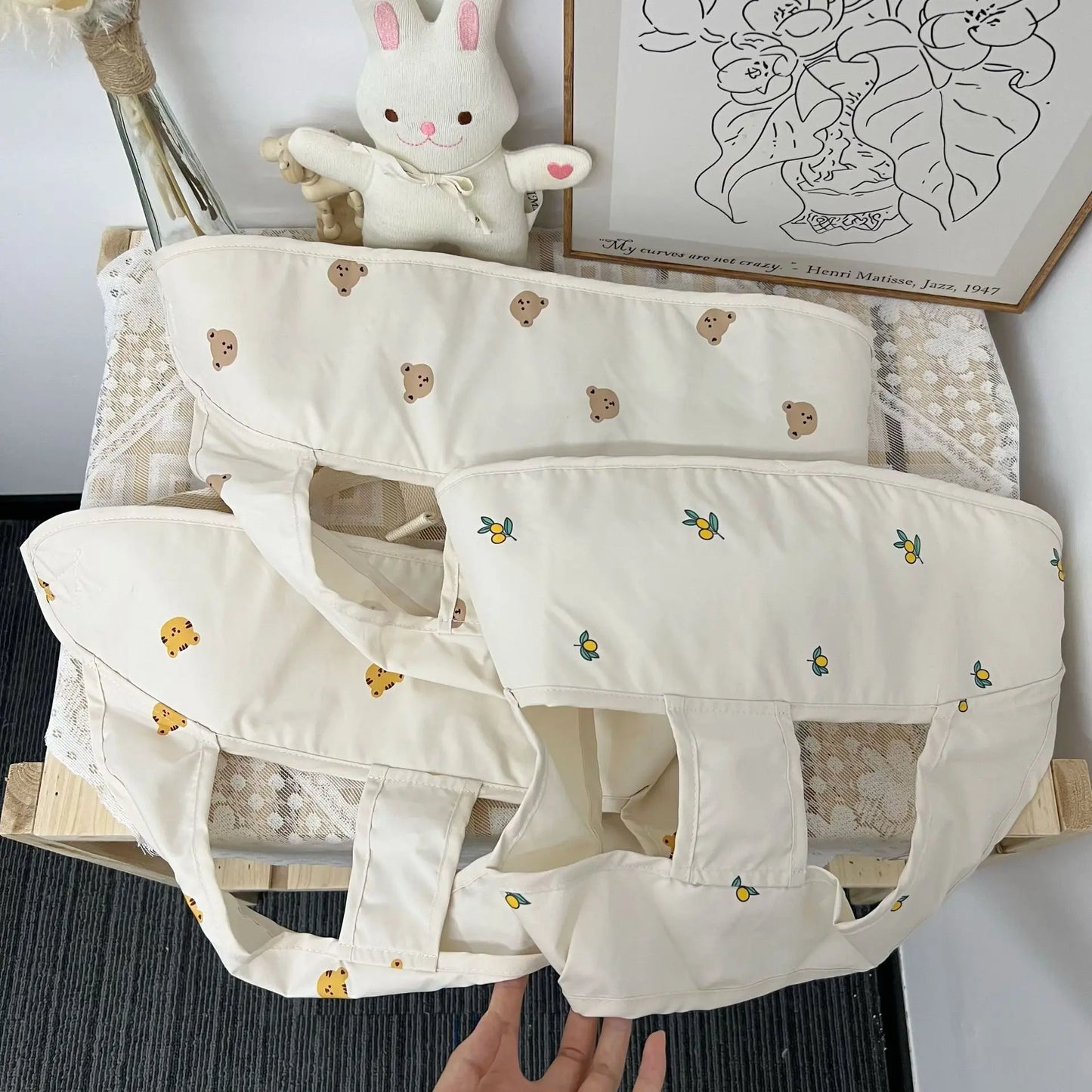 New Cartoon Baby Dining Chair with Safety Fixed Polyester Belt Child Seat Package Featuring Straps