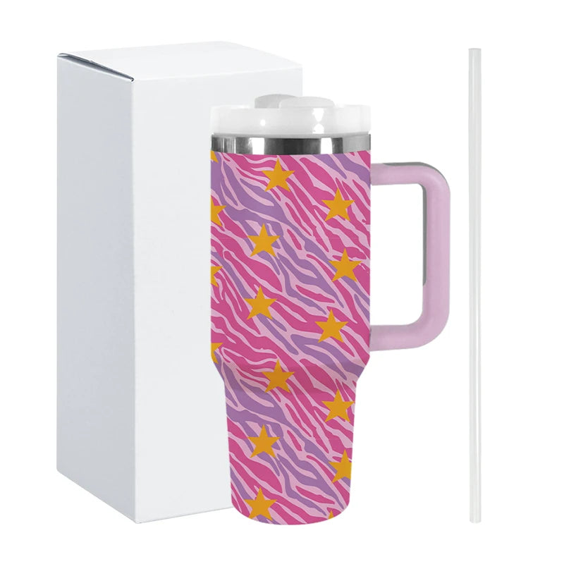 40oz 3D Printed Vacuum Flask Bottle Big Capacity for Travel Business Christmas Gifts Flex Cover Great for Keeping Cold US