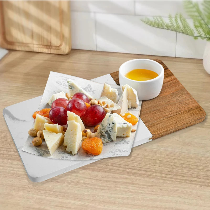 New Design Wholesale Marble Acacia Wooden Charcuterie Board with High Quality Wholesale