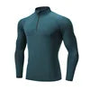 Wholesale Custom Logo Breathable Long Sleeve Men's Gym T-Shirt Active Wear Jogging Sports T-Shirt Soft Elastic Fitness T-Shirt