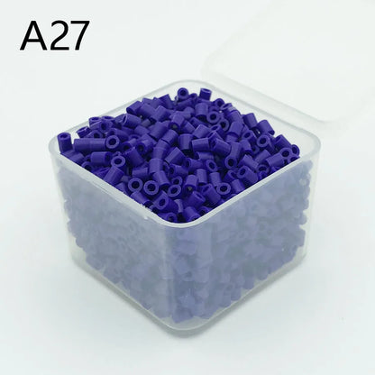 2.6mm Mini Beads/1200pcs/Box Packing Hama Beads Easy to Store For Kids Perler Iron Beads Fuse Handmade Gift Children Toy