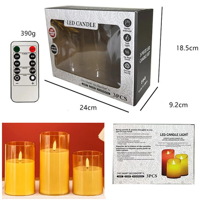 Remote Control Flameless LED Tea Light Electronic Candle for Home Decor Bar Outdoor Christmas Party Birthday Music Festivity