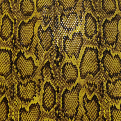 A-4109 PU Artificial Snake Skin Print Glossy Fabric Eco-Friendly Synthetic Leather for Bags Sofa Customization for Furniture