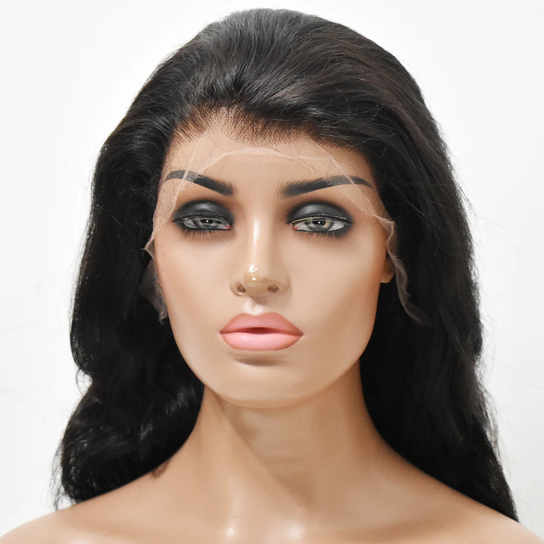 100% Virgin Human Hair Wig Cut From Single Donor 13*4 HD Body Wave Lace Frontal Wig No Tangle No Shedding Hair HD Lace