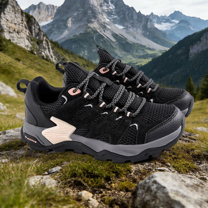 Men Women Low-Cut Outdoor Hiking Shoes Breathable Waterproof Lightweight Slip-On Sneakers for Summer Trekking Walking Camping
