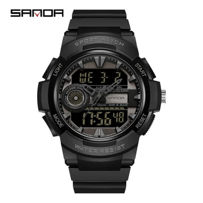 New Waterproof Digital Sports Watch SANDA 6082 High Quality Men's Sports Watch Multi-function Electronic Watch Relogio Masculino