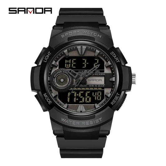 New Waterproof Digital Sports Watch SANDA 6082 High Quality Men's Sports Watch Multi-function Electronic Watch Relogio Masculino