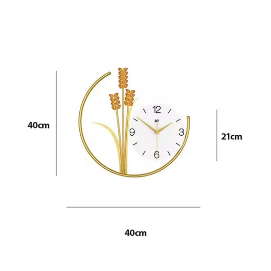 40cm Large Dropshipping New 2025 Modern Luxury Wall Hanging Decorative Wooden Watch Clock Home House Decor Living Room Quartz
