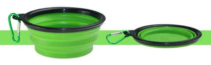 Eco Friendly High Quality Pure Solid Color Dog Silicone Outdoor Collapsible Bowl Cheap Dog Accessories Pet Feeder Bowls