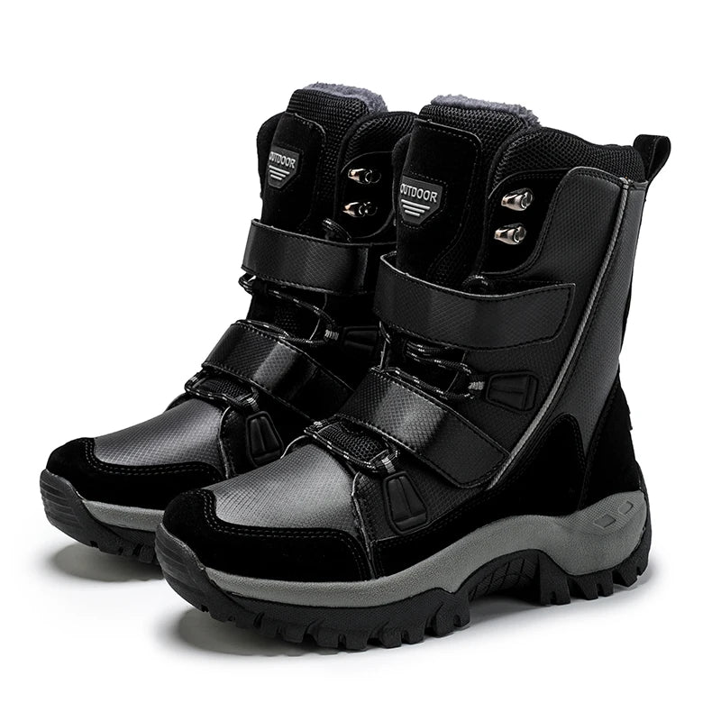 New Arrivals Mens Snow Boots Warming Snowproof Footwear Wholesale Sport Snowproof High-cut Snow Shoes for Men Cotton Shoes