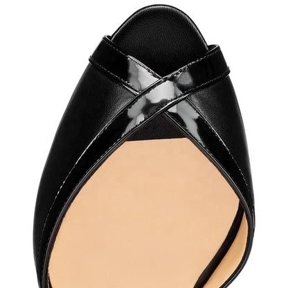 Large Size High Heels Ladies Shoes Peep Toe Platform Sandals for Women