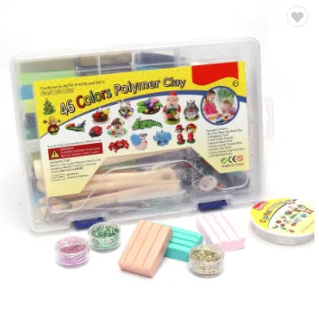 50 Colors Best Selling Set OEM Fun Colorful Polymer Clay Oven Bake