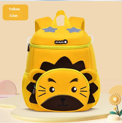 Lightweight Double Shoulder Backpack for Boys Sesame Cartoon Design Kindergarten New Year Gift Mini Diving Material School Bag