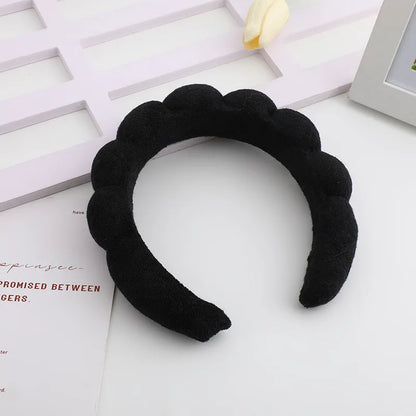 Customized Women's Sponge Skincare Headbands Yogic Makeup Spa Face Wash Hair Accessories Towel Cloth Customizable Headbands