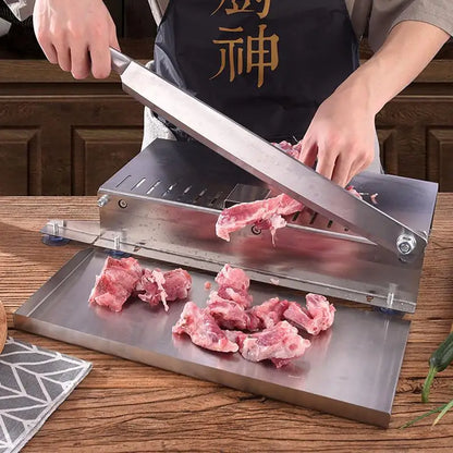 Stainless Steel Meat Slicer Meat Slicer Bone Cutting Machine Minced Lamb Bone Meat Cutter Chicken Duck Fish Ribs Lamb Cutting