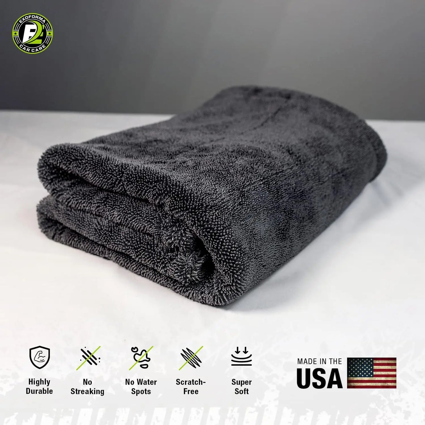 60*90cm 1200 GSM Edgeless Microfiber Car Drying Towel Excellent Water Take Ability Large